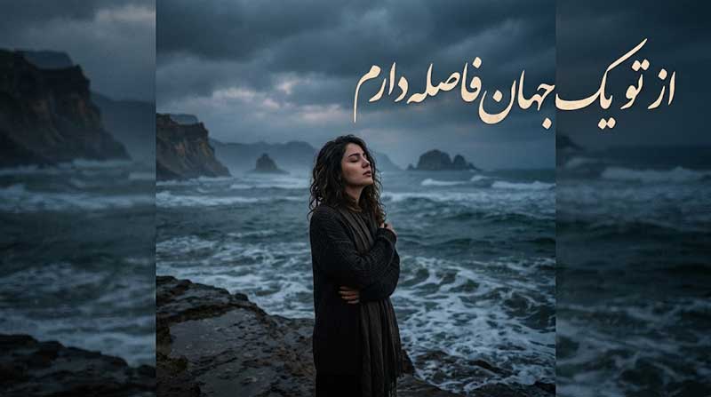 من از تو یک جهان فاصله دارم